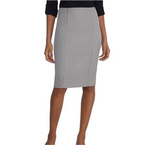 White House Black Market Gray Pencil Skirt